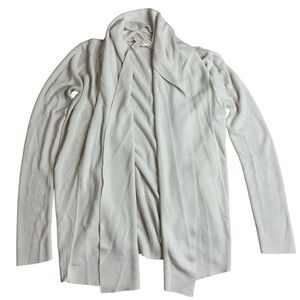 Joe Fresh White Open Front Waterfall Cardigan Sweater - Size Medium